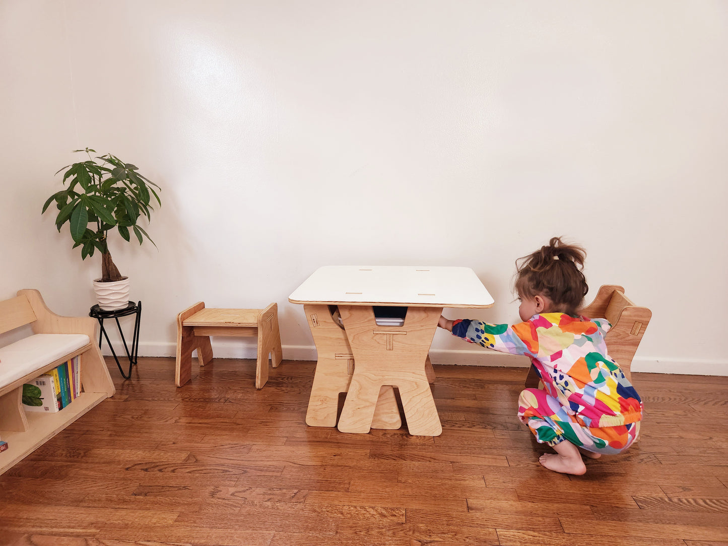 Wooden Table and Chairs set for kids/toddlers.