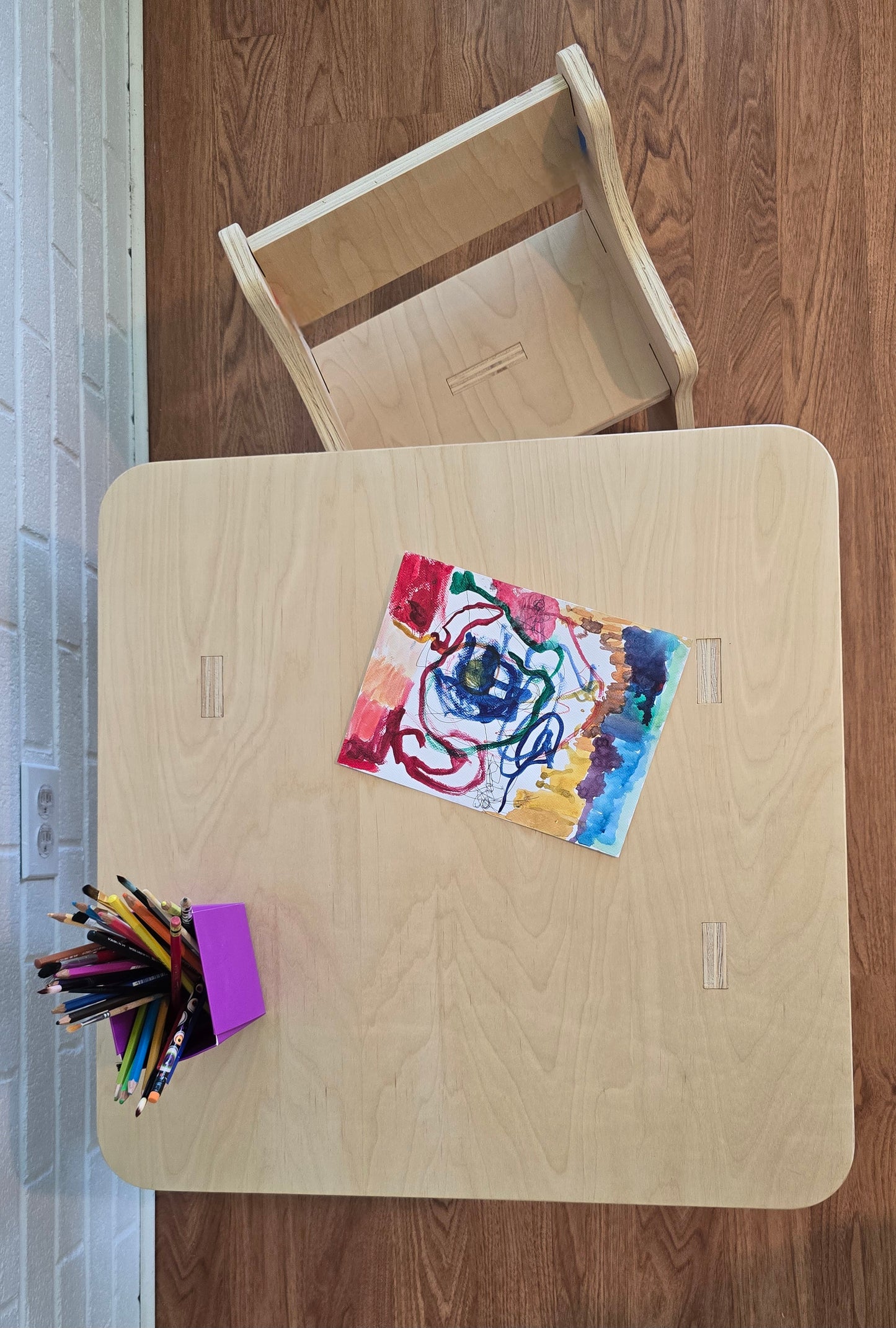 Wooden Table and Chairs set for kids/toddlers.