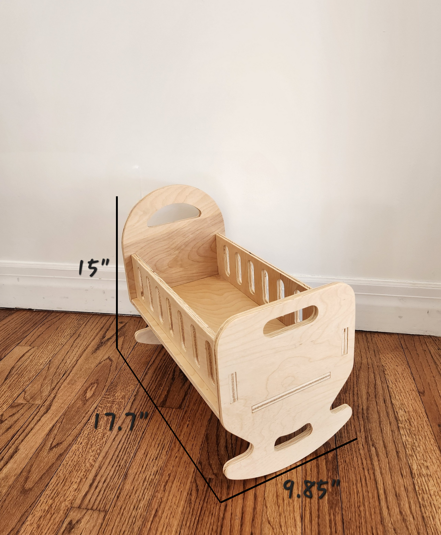 Wooden Doll cradle