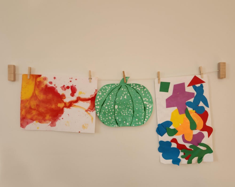 Kids Art display